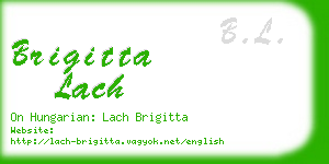 brigitta lach business card